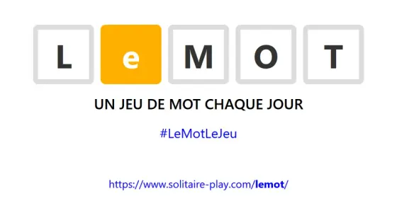Jouer à LeMOT (Solitaire) - Jeu du Jour Gratuit