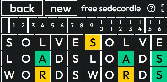 Sedecordle